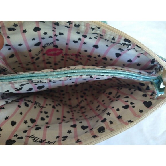 Luv BETSEY JOHNSON Mermaid Crossbody Bag w/charm small mini purse lavender blue - Picture 16 of 16